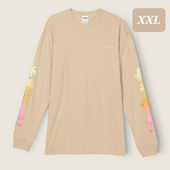 Victorias Secret PINK bling campus tee palm tree shine - Picture 4 of 4